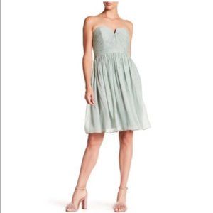 J Crew Nadia Chiffon Dress - Dusty Shale, Size 2